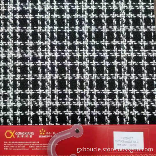 Boucle mode tartan design stlyes tyg